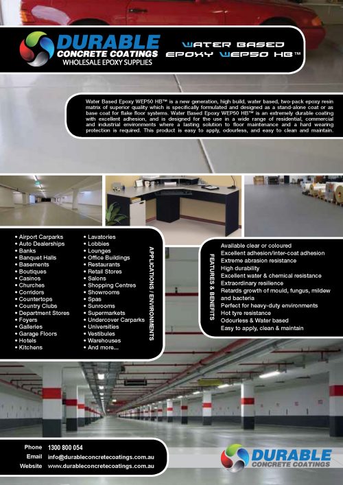 Colour Charts Durable Concrete Coatings