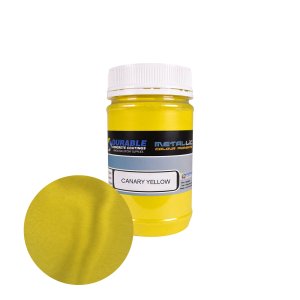 Canary Yellow Metallic Colour Pigment Template